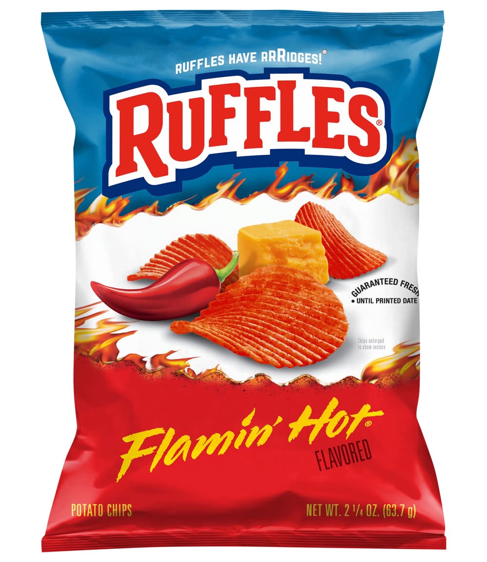 Ruffles Potato Chips, Flamin' Hot (2.25 oz)