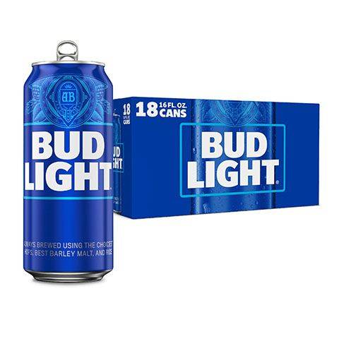 Bud Light 18 Pack 16oz Cans