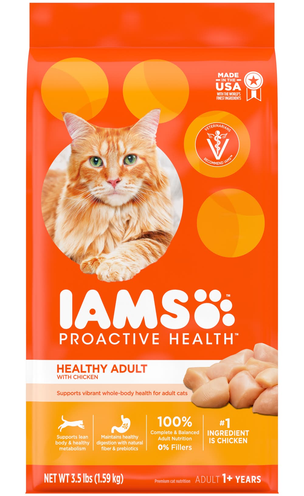 Iams Proactive Healthy Dry Cat Food, Chicken, Adult (3.5 lbs)