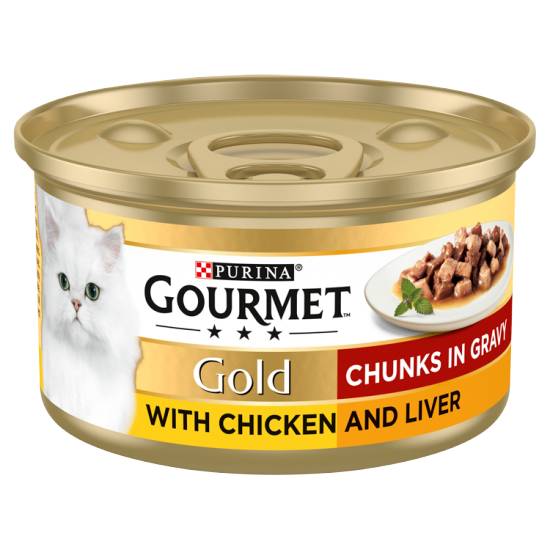 Purina Gourmet Gold Chunks in Gravy With Chicken and Liver