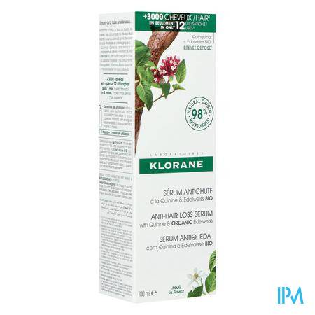 Klorane Serum Antichute Quinine Edelweiss 100ml Anti-chute - Soins des cheveux