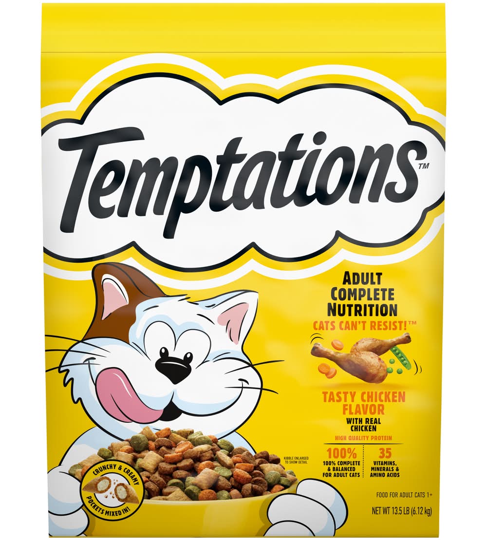 Temptations Adult Complete Nutrition Cat Food, Chicken (13.5 lbs)