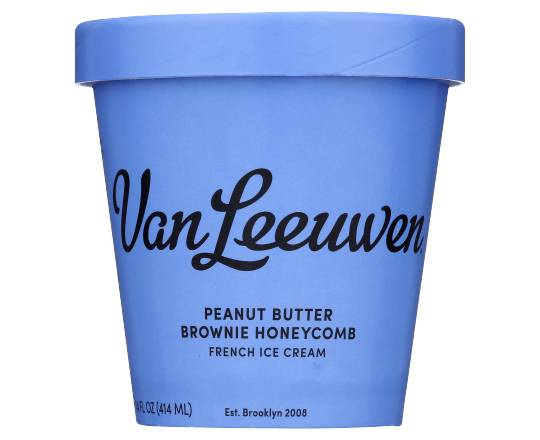 Van Leeuwen Vanleeuwen Peanut Butter Brownie Chip French Ice Cream (14 fl oz)