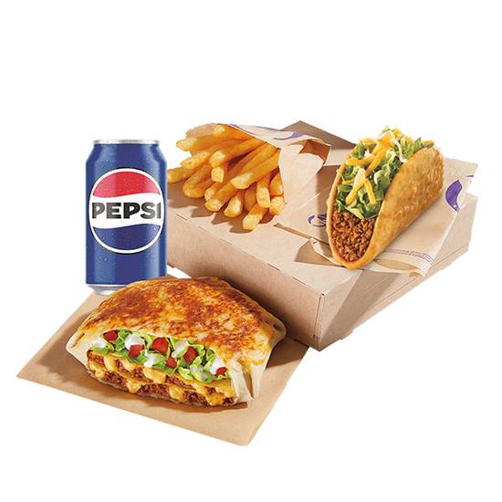 Cheesy Triple Crunchywrap Box