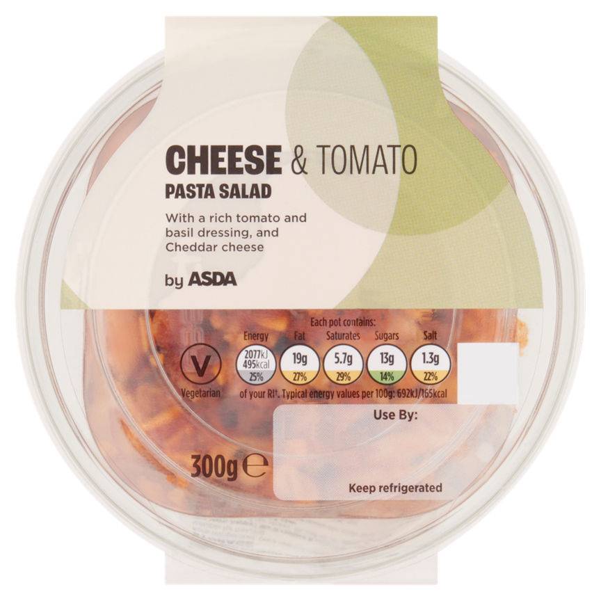 Asda Cheese & Tomato Pasta Salad 300g