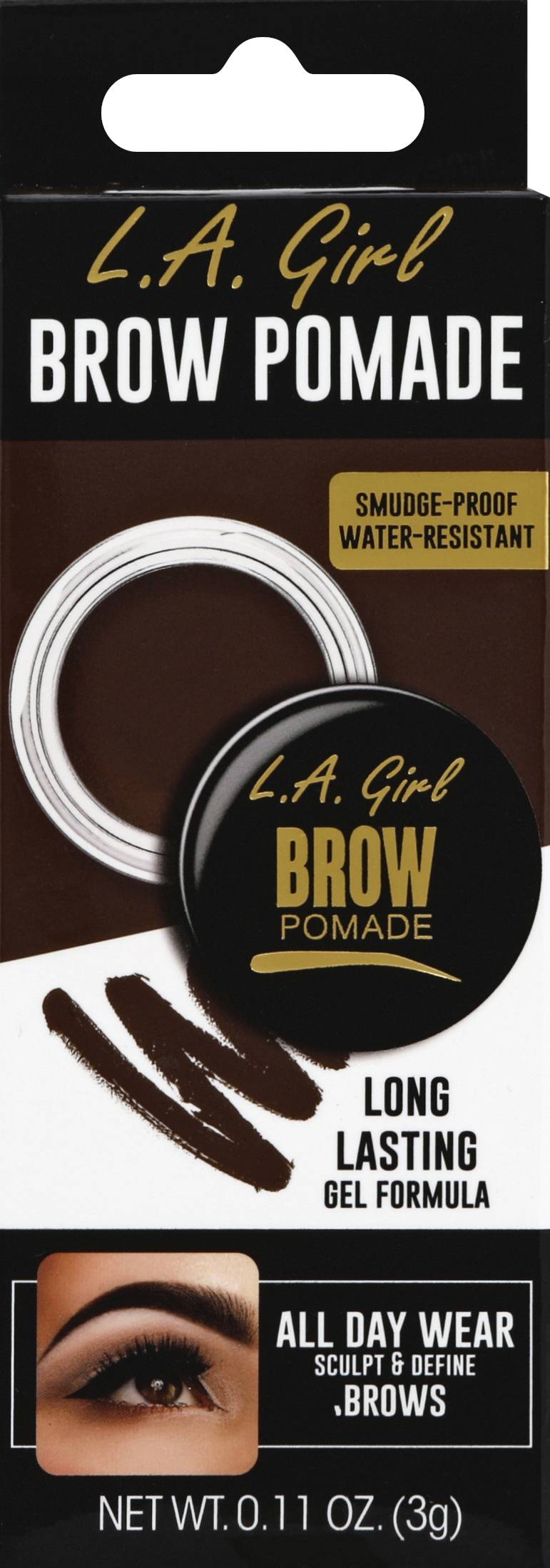 L.A. Colors La Girl Brow Gel Pomade Dark Brown