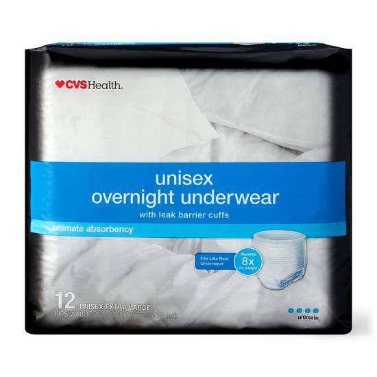 CVS Health Adult Overnight Underwear, X-Large
