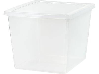 Iris Snap Lid Storage Box (38 qt/clear )