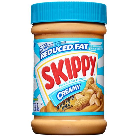 Skippy Reduced Fat Creamy Peanut Butter Spread 16.3 Oz. Jar