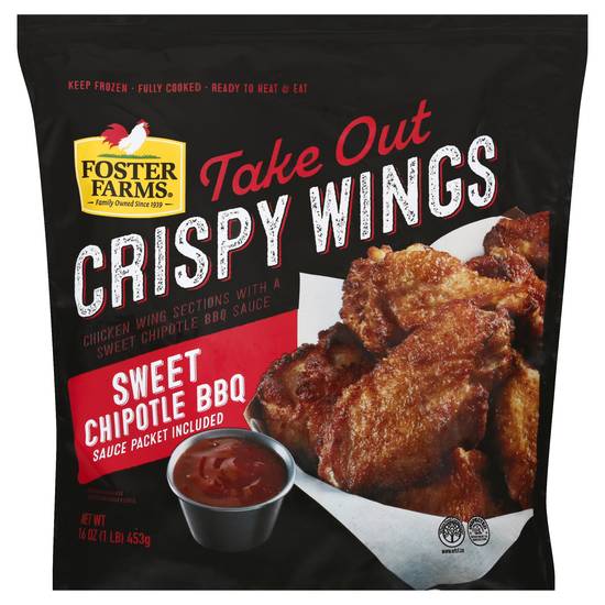 Foster Farms Take Out Sweet Chipotle Bbq Chicken Wings (16 oz)