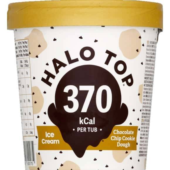 Halo Top - Crème glacée, chocolate chip cookie dough (273g)