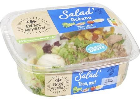 Carrefour salade thon crudités