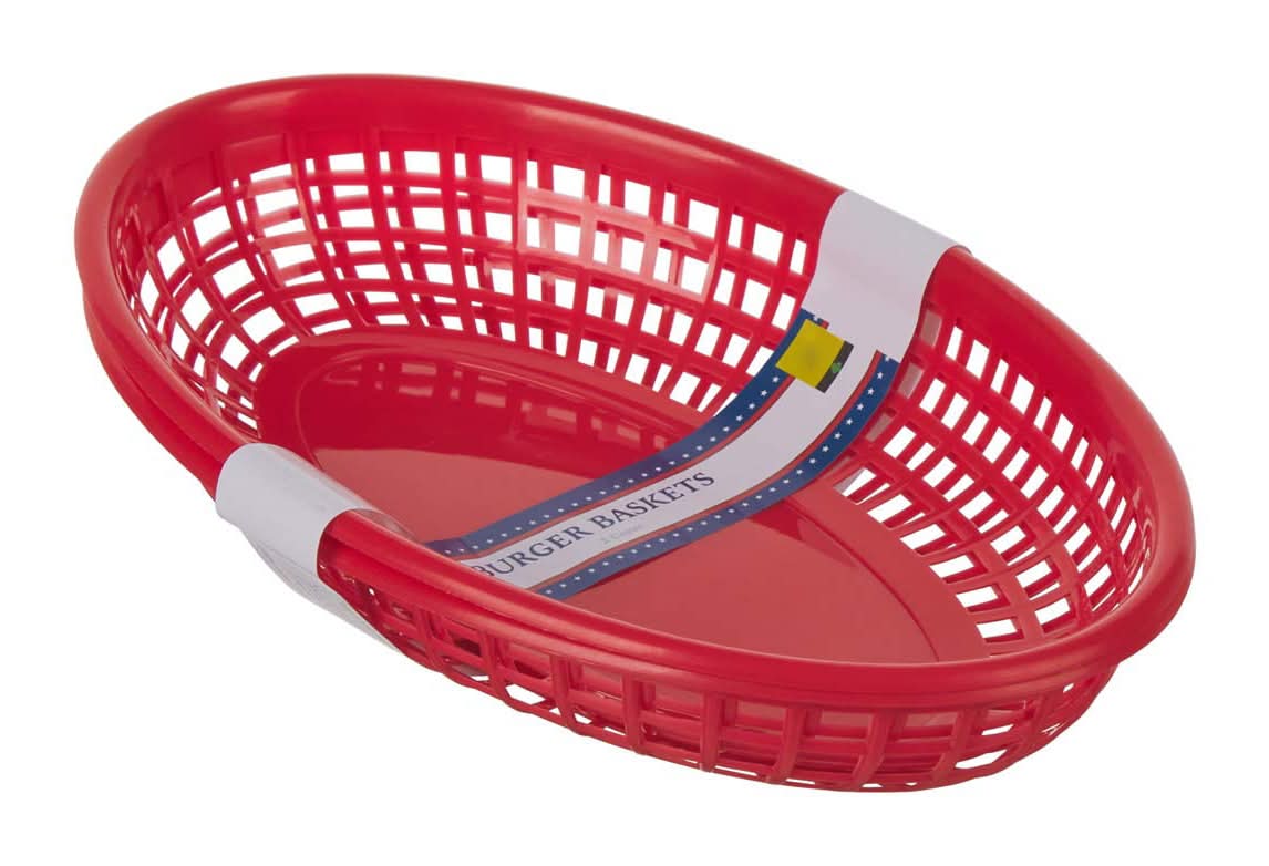 Modern Houseware Burger Baskets, Red (2 ct)