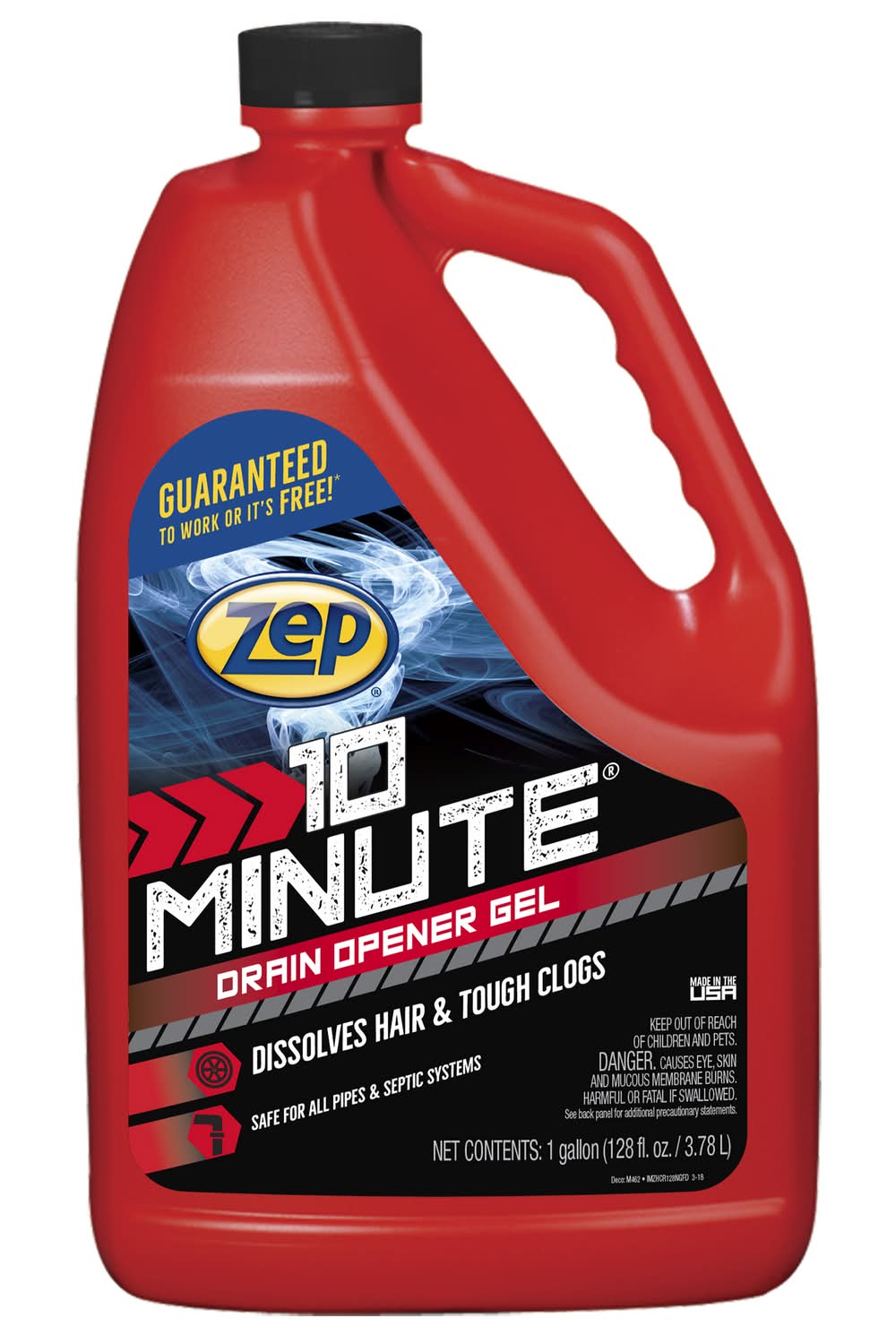 Zep 10 Minute Drain Opener Gel 128 Ounce(s) Drain Cleaner Pour bottle