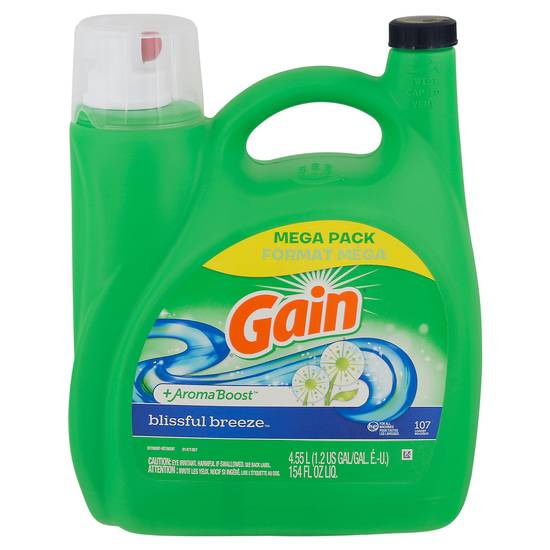 Gain + Aroma Boost Blissful Breeze Laundry Detergent