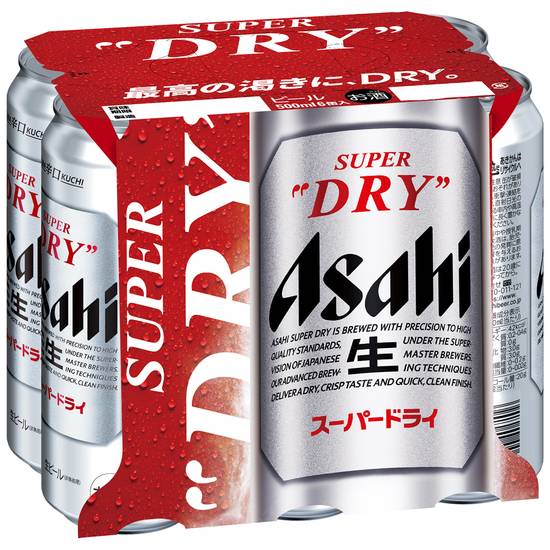 アサヒスーパードライ//500ml×6缶