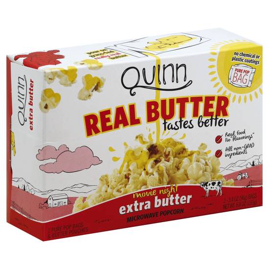 Quinn Microwave Popcorn (butter) Delivery Near You Uber Eats