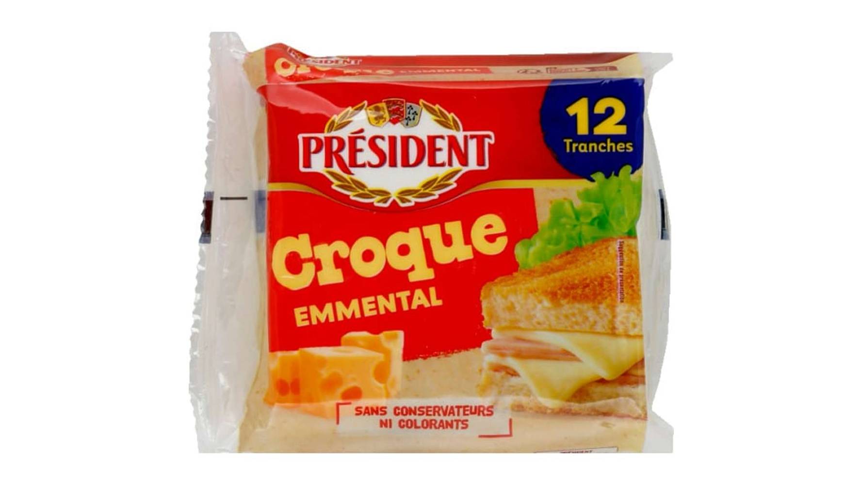 Président - Fromage en tranches croque emmental
