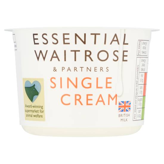 Essential Waitrose Single Cream
