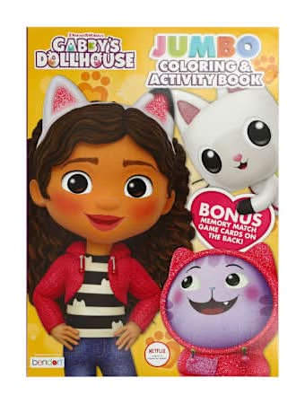 DreamWorks Gabby's Dollhouse Jumbo Coloring & Activity Book Gabby’s Dollhouse