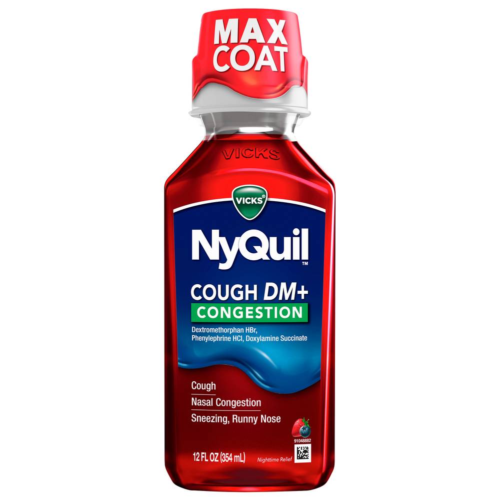 Vicks Nyquil Cough Dm + Congestion (12 fl oz)