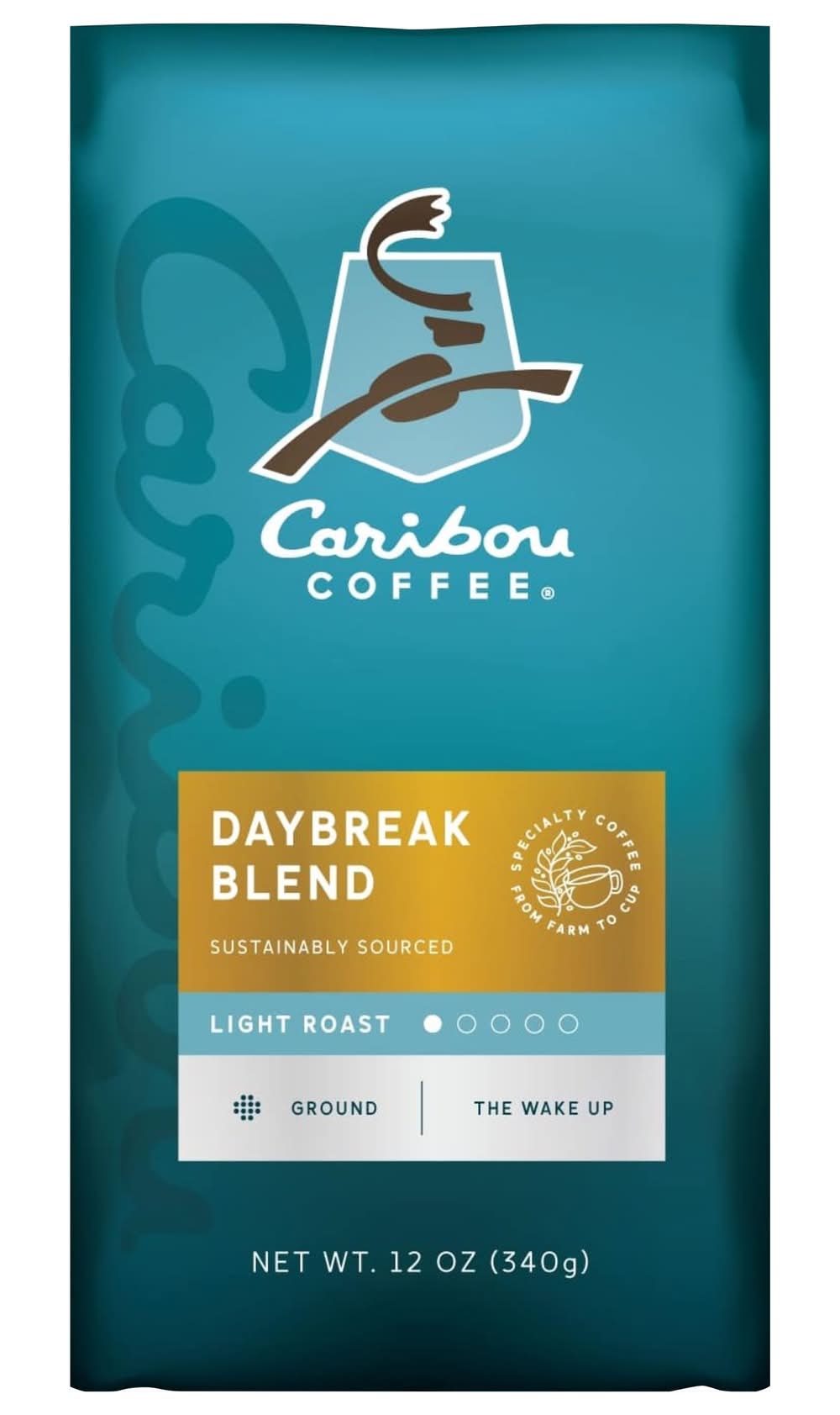 Caribou Coffee Daybreak Light Roast Ground Coffee (12 oz)