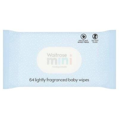 Waitrose & Partners Mini Lightly Fragranced Baby Wipes