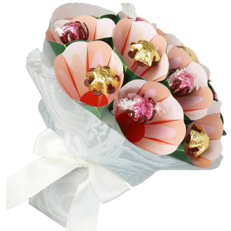 Edible Blooms Pink Bouquet