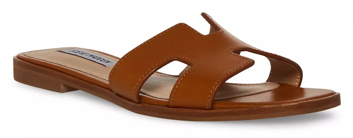 Steve Madden Hadyn Sandal (Cognac Leather Medium - 6.5)