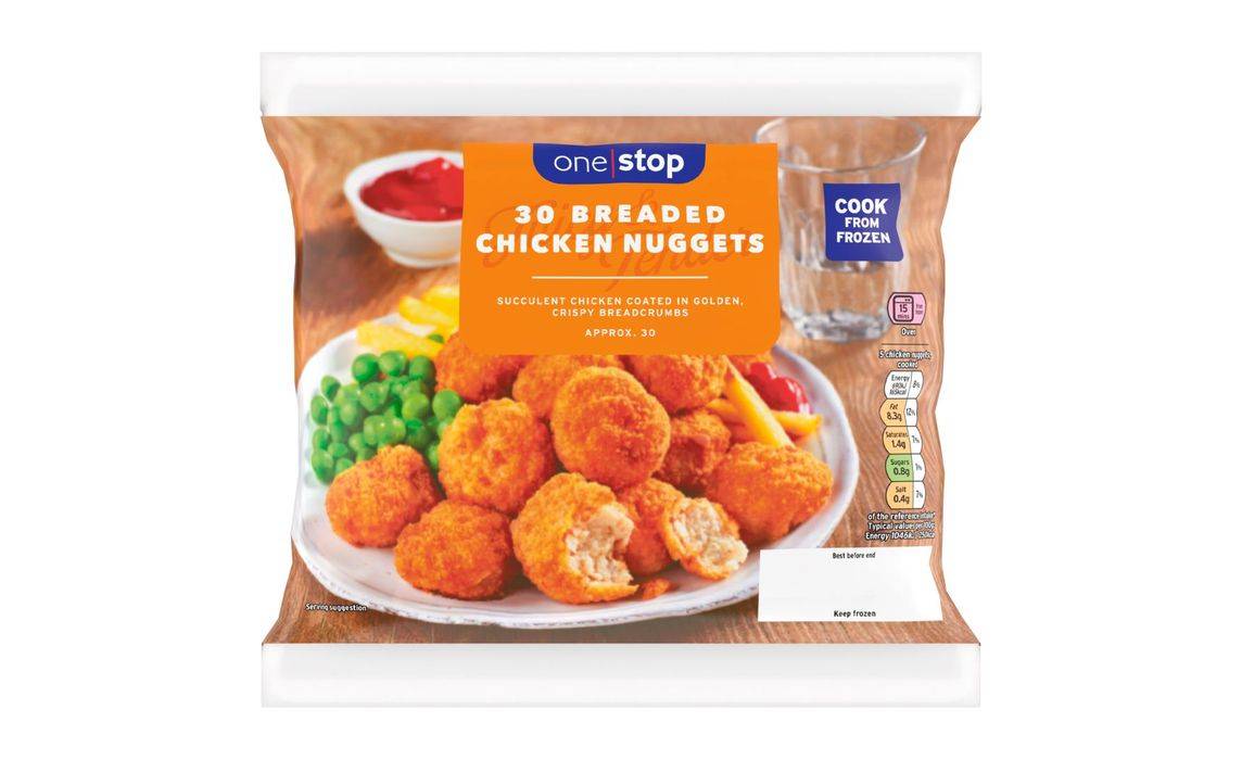 One Stop 30 Breaded Chicken Nuggets 450g (397433)