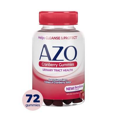 Azo Cranberry Urinary Tract Health Dietary Supplement Gummies, Berry (0.02 oz, 72 ct)