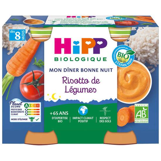 Risotto légumes - Petits pots - Dès 8 mois - Biologique