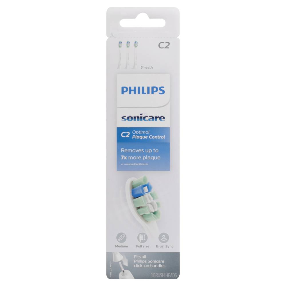 Philips Sonicare Optimal Plaque Control Brush Heads (3 ct)