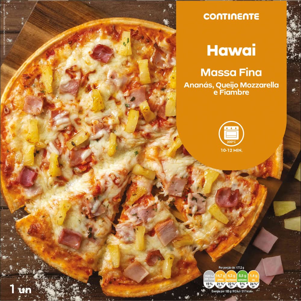 Pizza Hawai Continente (emb. 355 gr)