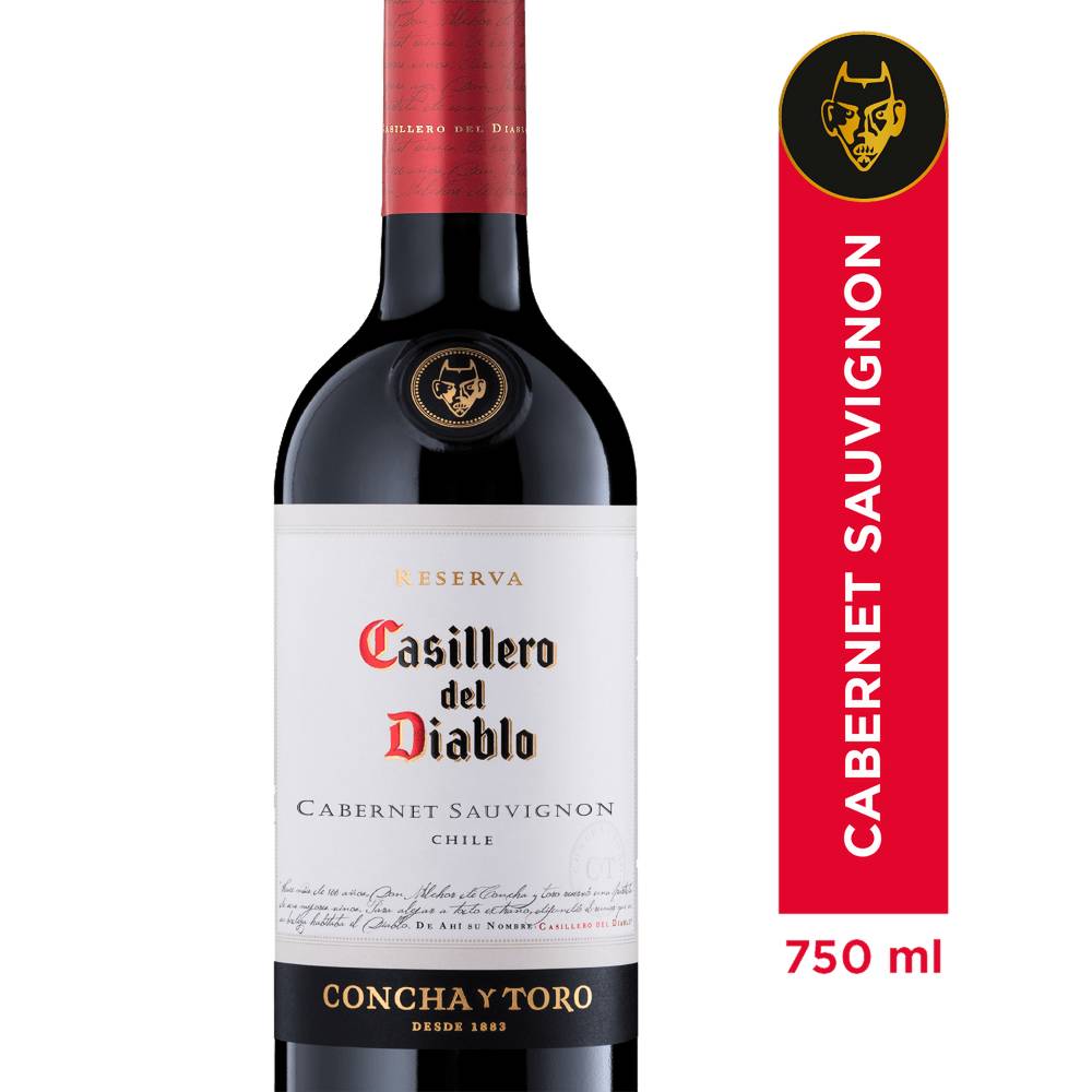 Casillero del diablo vino cabernet sauvignon reserva (750 ml)