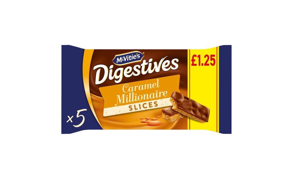 McVitie's Digestive Caramel Slice 5 pack (405202)