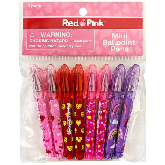 Order Red & Pink Valentine's Day Miniature Ballpoint Pens, 8 ct food online from CVS store, Providence County on bringmethat.com