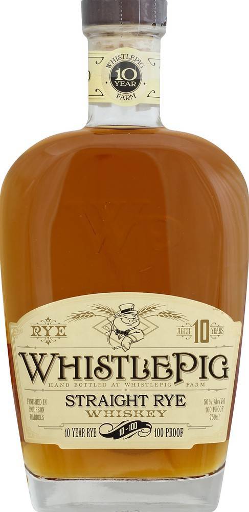 Whistlepig Straight Rye Whiskey Aged 10 Years (750 ml)