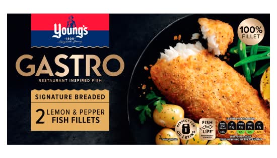 Young's Gastro Signature Breaded Lemon & Pepper Fish Fillets (270g)