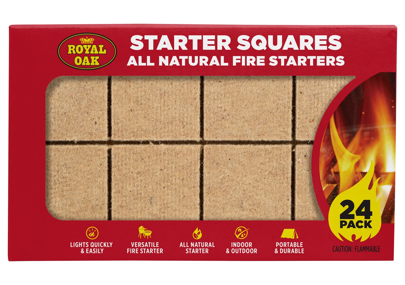 Royal Oak All Natural Fire Starters Squares (24 ct)