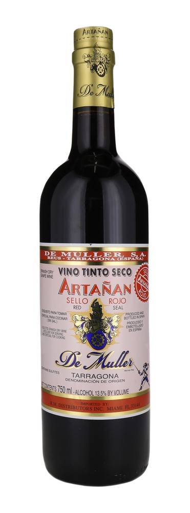 De Muller Artanan Sello Rojo Dry Red Wine (750 ml) | Delivery Near