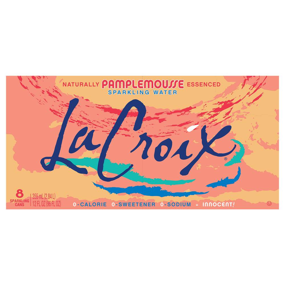 La Croix Pamplemousee Sparkling Water (8 x 12 fl oz)