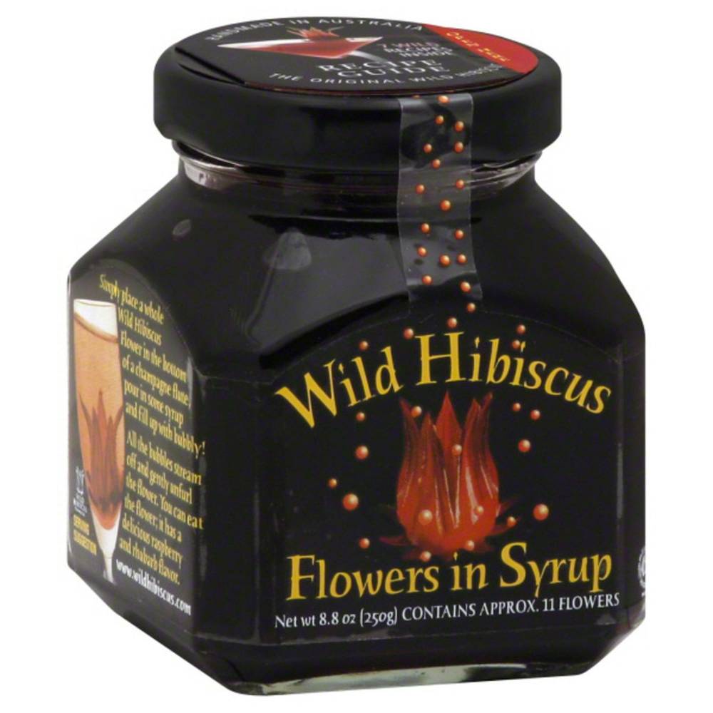 Wild Hibiscus Flowers, In Syrup 8.8 Oz