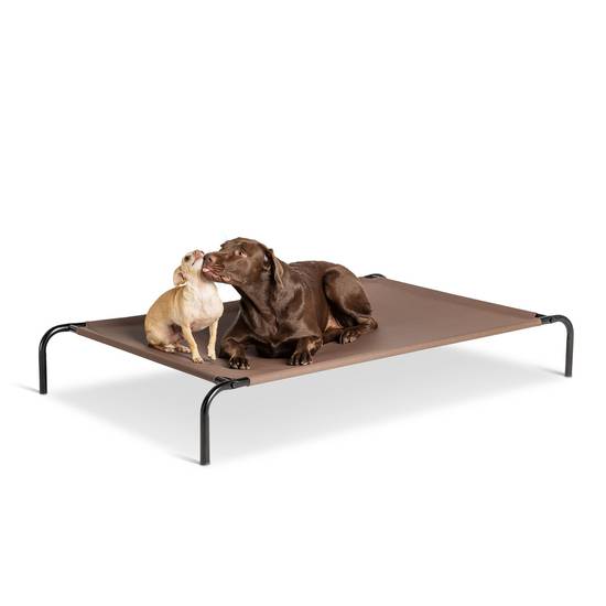 Top Paw Indoor/Outdoor Elevated Dog Bed (60\"L x 37\"w x 9\"h/brown)