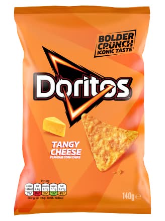 Doritos Tangy Cheese, Tortilla Corn Chips (140g)