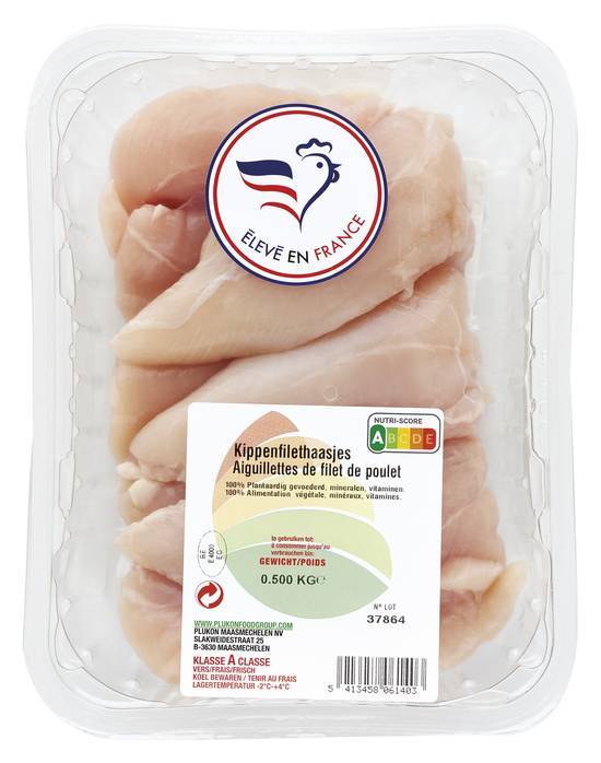 Aiguillettes de poulet - plukon maasmechelen nv - 500g