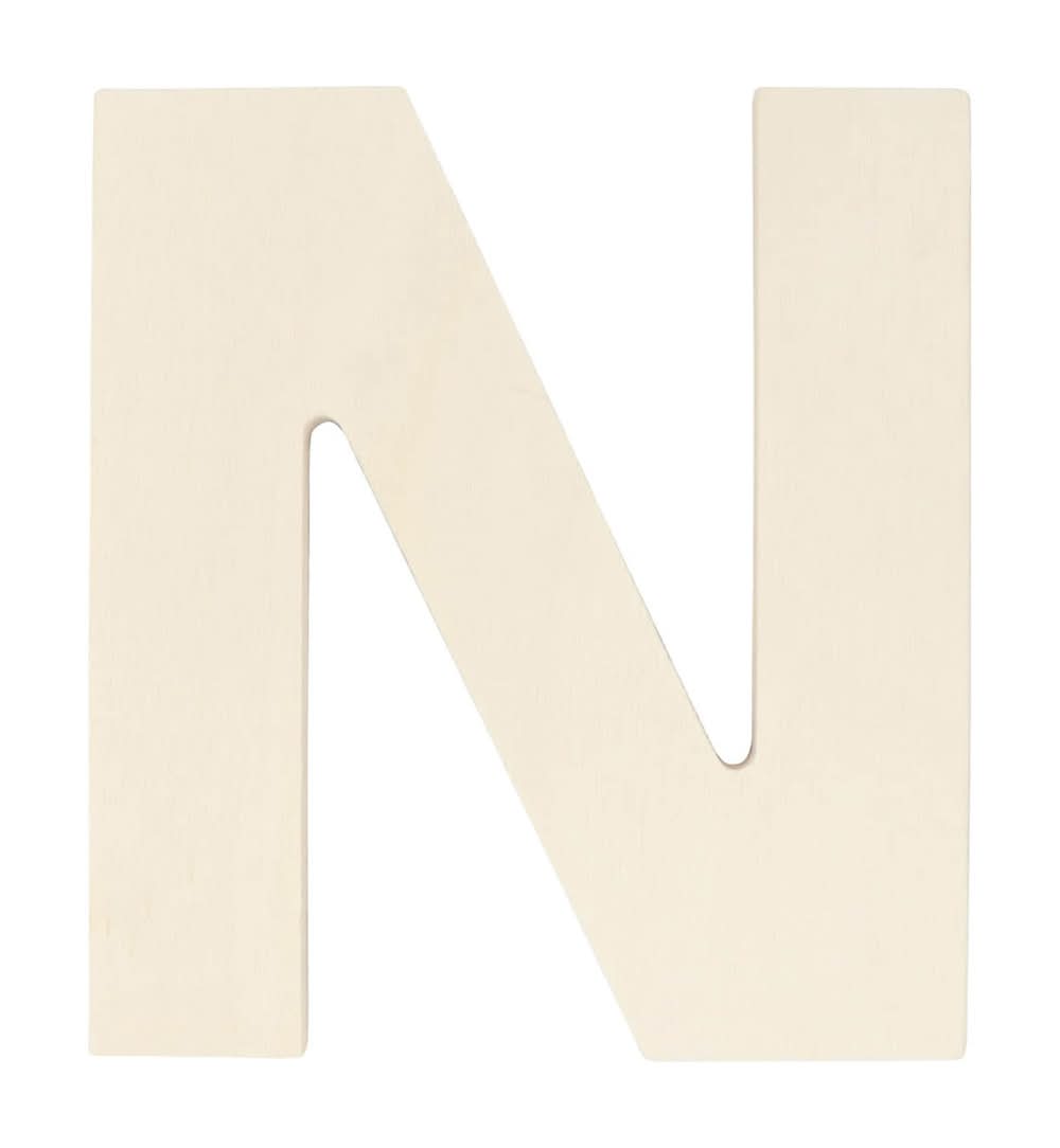 Wooden Letter N