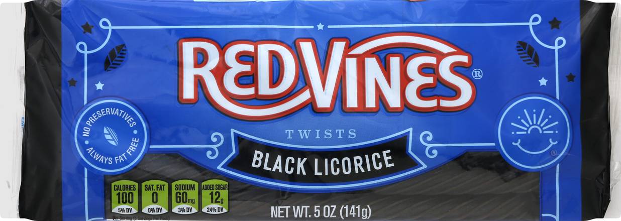 Red Vines Twists Candy (black licorice)