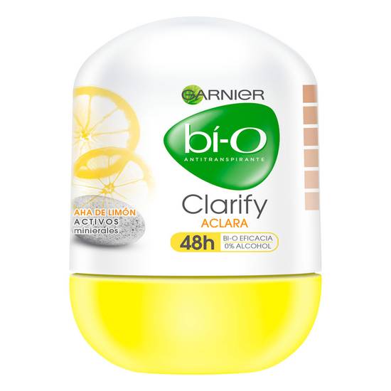 Garnier antitranspirante bío-o clarify (roll-on 50 g)