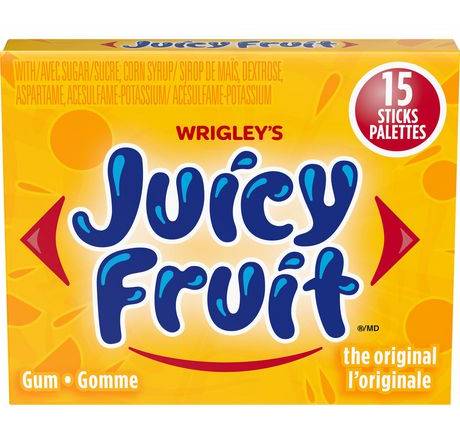 Juicy Fruit Original Chewing Gum Sticks (20 x 15 ct)